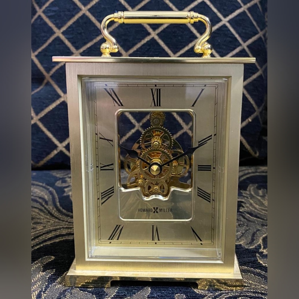 Vintage Clock Howard Miller Mantel Clock No. 4RG853 - Working 5 1/4”